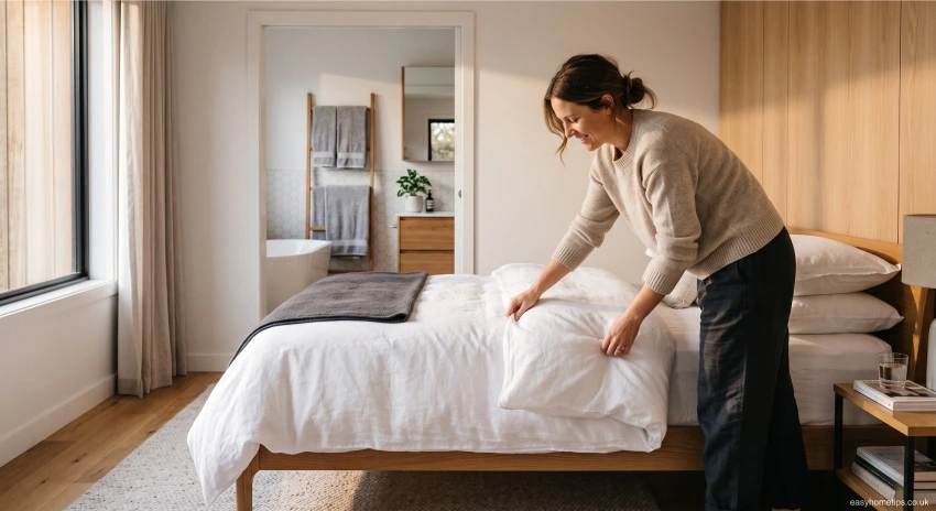 Daily house cleaning routine for maintaining a clean home