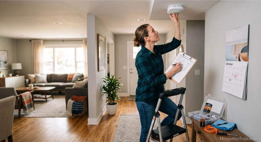 Smoke detector maintenance checklist for home safety