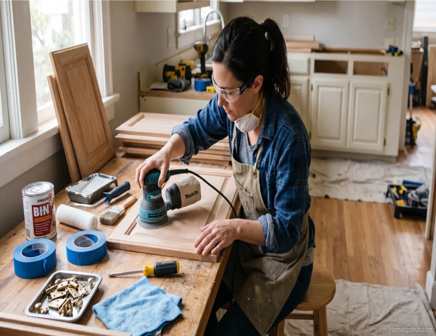 Cabinet painting preparation for long-lasting cabinet color ideas
