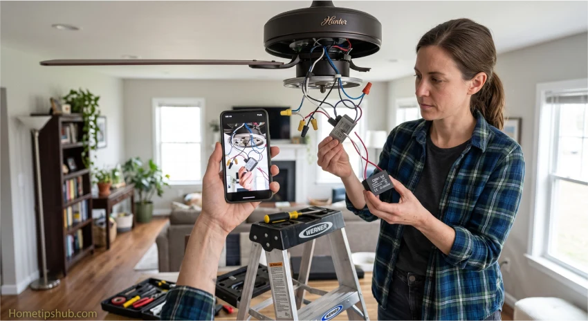 How to replace a ceiling fan capacitor safely