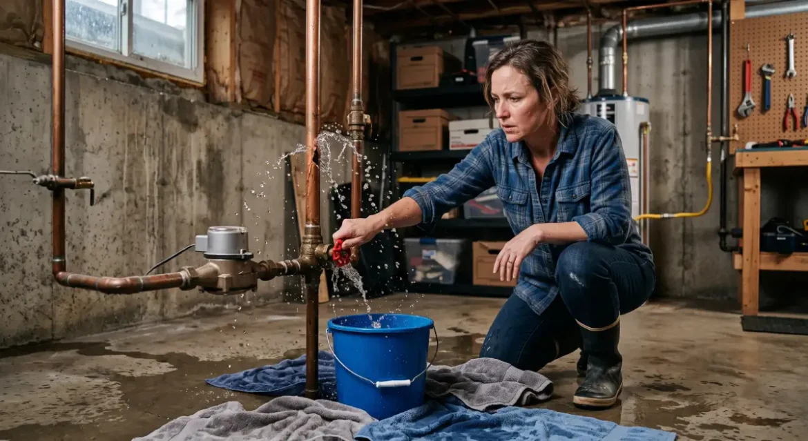 Burst Pipe Repair: 7 Amazing Fixes That Work Homeowner responding to a burst pipe and preparing for burst pipe repair