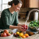 DIY fruit wash for cleaning fresh fruits and vegetables at home