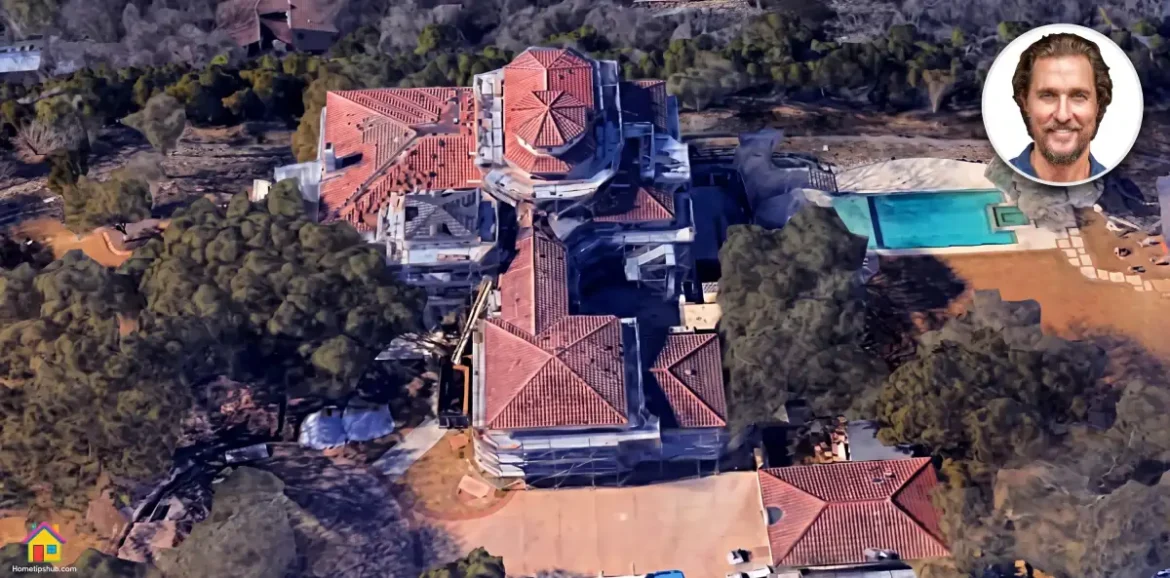 Matthew McConaughey House featuring a stunning luxury exterior, elegant architecture, and a sophisticated estate design