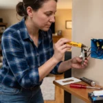 How to wire a light switch safely in a residential electrical box
