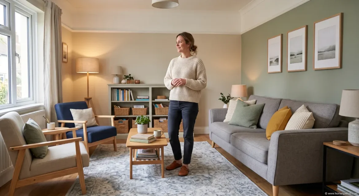 Living Room Makeover Ideas: 9 Brilliant Tips for a Cozy Home Living room makeover ideas with refreshed furniture, layered lighting, neutral colors, wall decor, and a cozy area rug