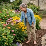 Summer Blooming Plants in a Residential Garden
