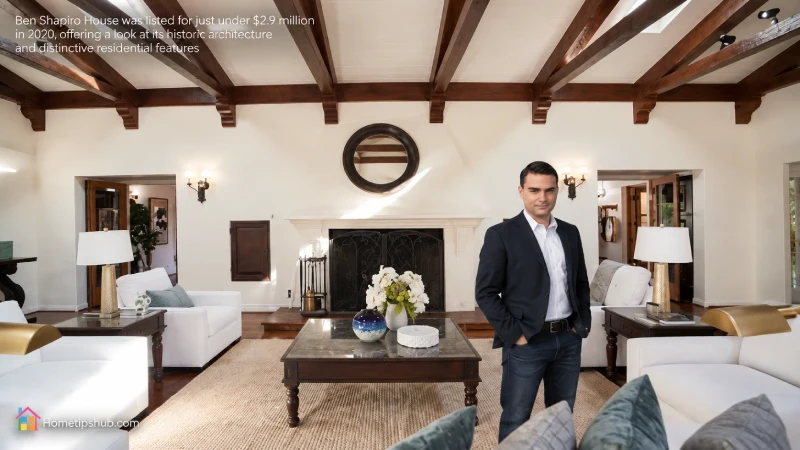 Luxury features inside the Ben Shapiro House showing its Spanish Revival interior design