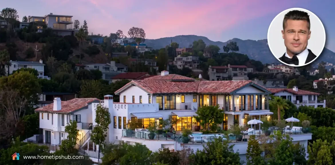Brad Pitt House, his $12 million Spanish-style Hollywood Hills home