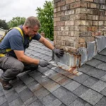 Luxury home exterior featuring professional Chimney Flashing Repair and refined architectural design details.