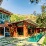 Dakota Johnson House Exterior — Midcentury Modern Los Angeles Home
